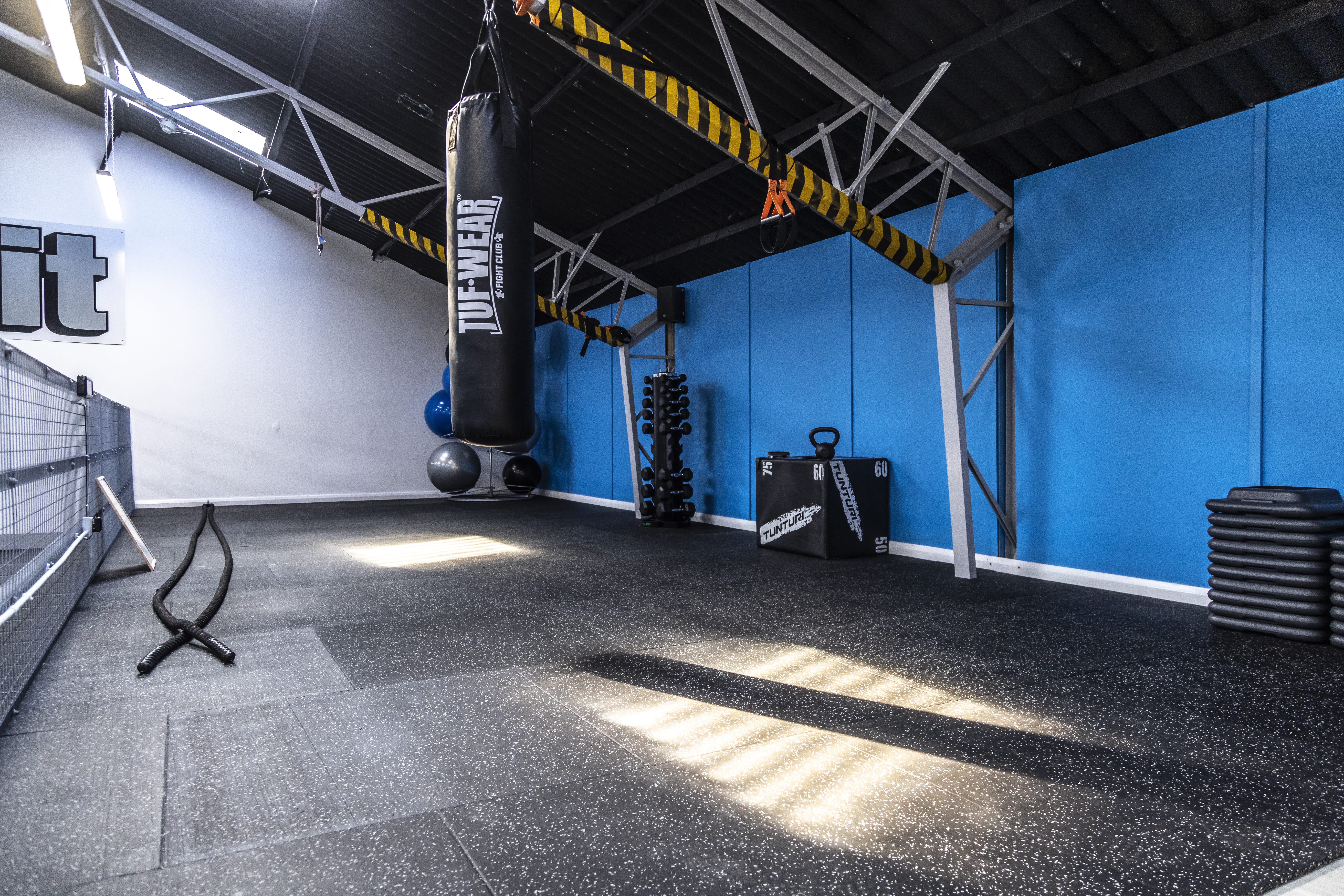Boxing area at MaxFit Gym
